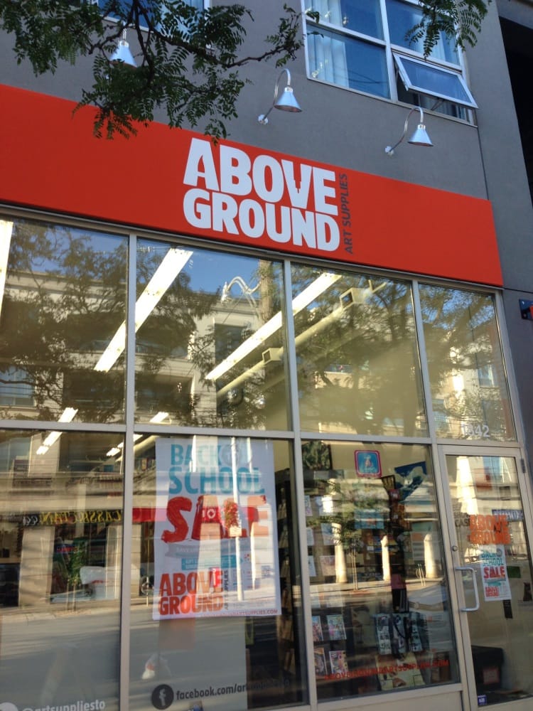 ABOVE GROUND ART SUPPLIES CLOSED Updated August 2024 1842 Queen
