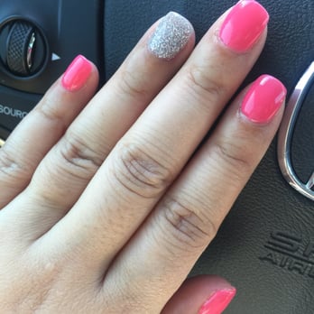 EVA Nails & Spa - Dipped nails - 454 Fiery Flamingo and 464 (forgot name of color) - Nail Salons Near Me - Arlington, Texas EVA Nails & Spa - Dipped nails - 454 Fiery Flamingo and 464 (forgot name of color) - Nail Salons Near Me - Arlington, Texas