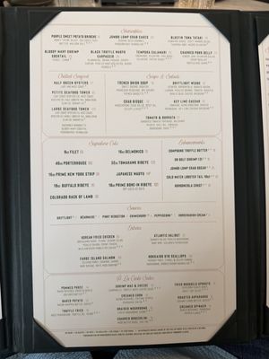 Menu photo 2 Driftlight Steakhouse Tampa, FL Menu photo 2 Driftlight Steakhouse Tampa, FL