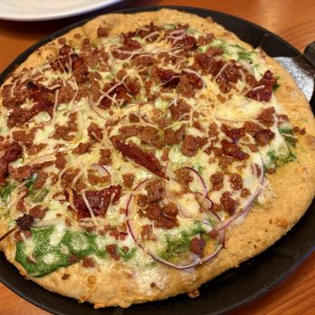 Moose's Tooth - Meat Brewhouse Favorite (Small) - Pizza Near Me - Anchorage, Alaska Moose's Tooth - Meat Brewhouse Favorite (Small) - Pizza Near Me - Anchorage, Alaska