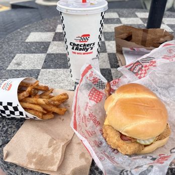 Checkers - Grilled Cheesy Bacon Clucker Combo - Burgers Near Me - Dalton, Georgia