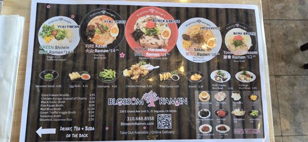 Menu photo 8 Blossom Ramen El Segundo, CA