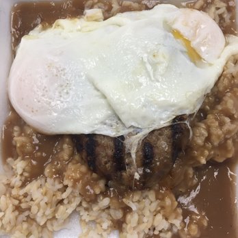 Liliha Bakery - Loco Moco - small 4 oz patty with 2 eggs and brown rice - Bakeries Near Me - Honolulu, Hawaii