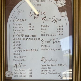 Quick Bite Cafe - Coffee Menu (April 2026) - Cafes Near Me - Pomona, California Quick Bite Cafe - Coffee Menu (April 2026) - Cafes Near Me - Pomona, California