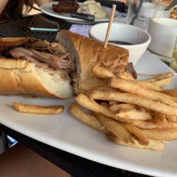 Houlihan's - French dip sandwich that was too salty regardless if you dipped or not into the au jus - Bars Near Me - Secaucus, New Jersey Houlihan's - French dip sandwich that was too salty regardless if you dipped or not into the au jus - Bars Near Me - Secaucus, New Jersey