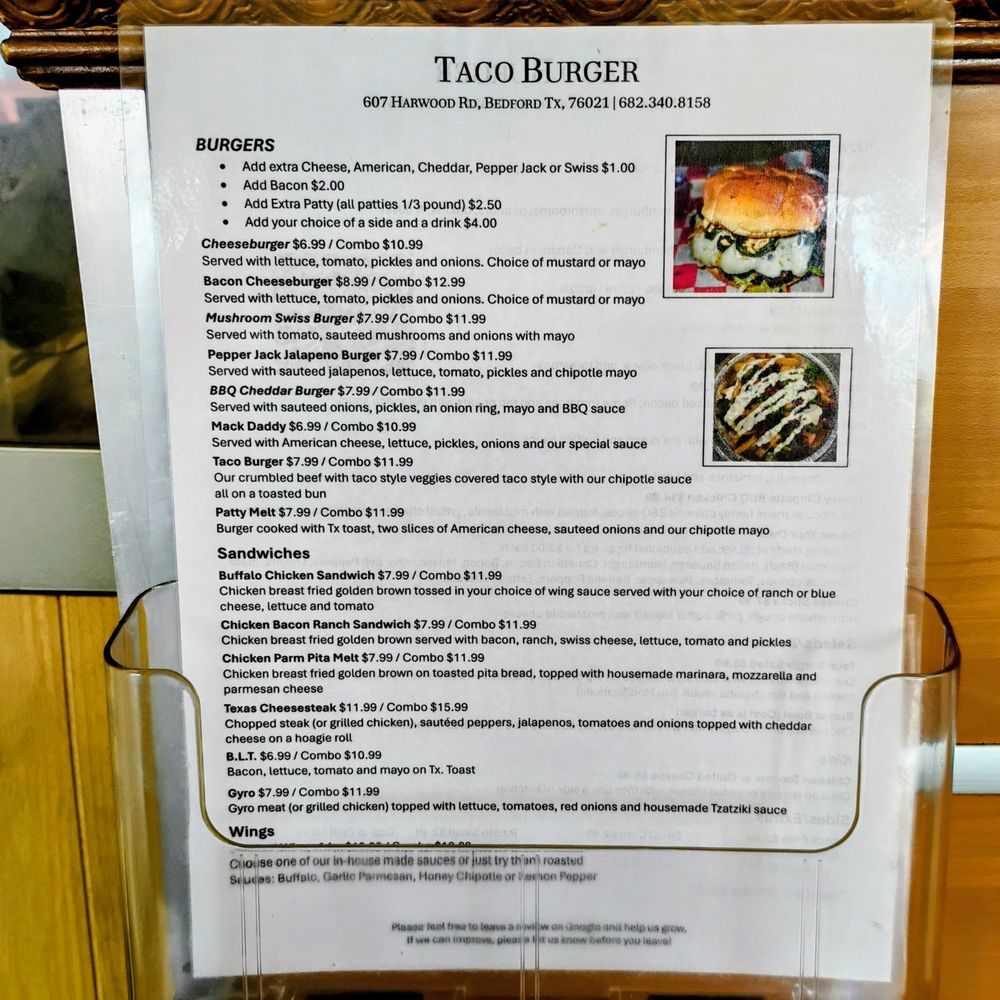 Taco Burger - American Near Me - Bedford, Texas Taco Burger - American Near Me - Bedford, Texas