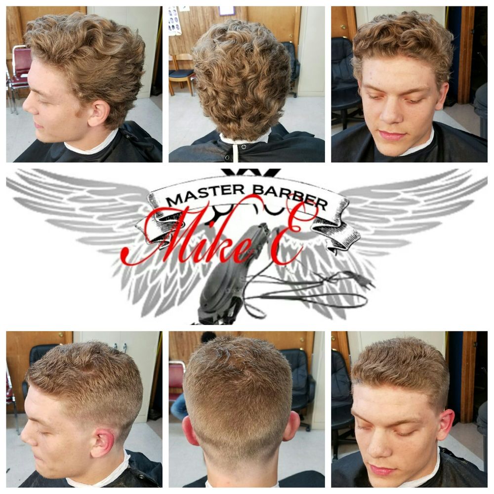 Mike E the Barber Logo