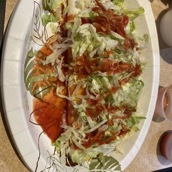 Taco Shop - a plate of salad and a drink - Mexican Near Me - Hays, Kansas