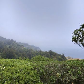 Nepenthe - View from the front entrance patio. - New American Near Me - Big Sur, California