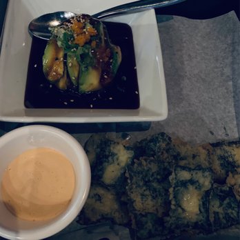 Otto Izakaya - Spicy Tuna and Avocado with Tempura Seaweed Chips - Japanese Near Me - Greenville, South Carolina Otto Izakaya - Spicy Tuna and Avocado with Tempura Seaweed Chips - Japanese Near Me - Greenville, South Carolina