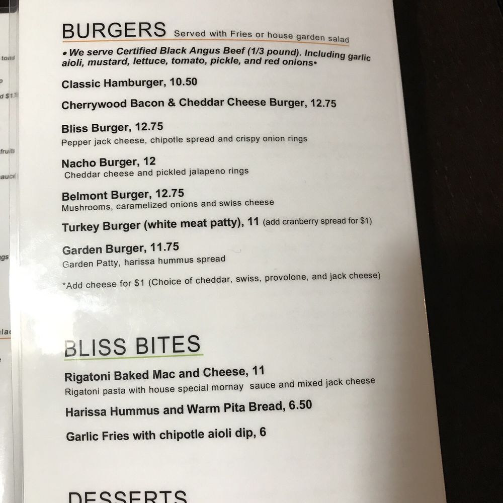 Cafe Bliss - Menu - Breakfast & Brunch Near Me - Belmont, California Cafe Bliss - Menu - Breakfast & Brunch Near Me - Belmont, California