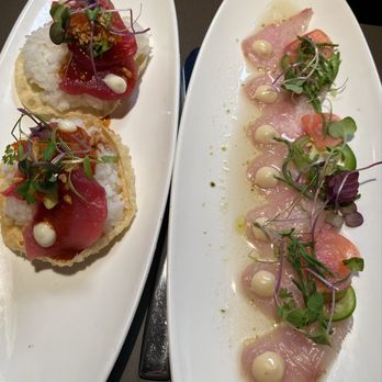Roy's Waikiki - Poke Tostada and Kampachi crudo - Hawaiian Near Me - Honolulu, Hawaii Roy's Waikiki - Poke Tostada and Kampachi crudo - Hawaiian Near Me - Honolulu, Hawaii