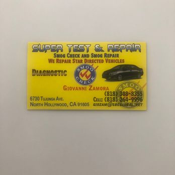 Super Test Only - Smog Check Stations Near Me - North Hollywood, California Super Test Only - Smog Check Stations Near Me - North Hollywood, California