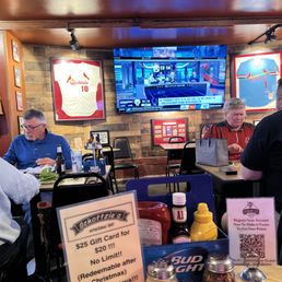 customers eating at the bar customers eating at the bar