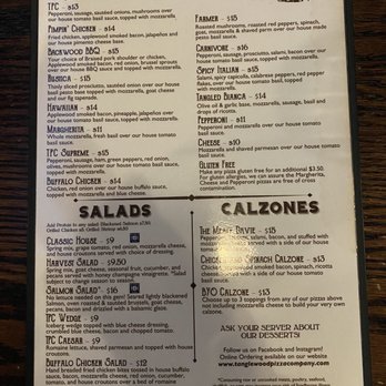 Tanglewood Pizza Company - Menu - Pizza Near Me - Advance, North Carolina Tanglewood Pizza Company - Menu - Pizza Near Me - Advance, North Carolina