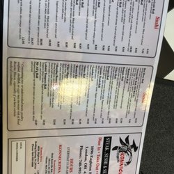 Konnichiwa Japanese Steakhouse & Sushi - Menu