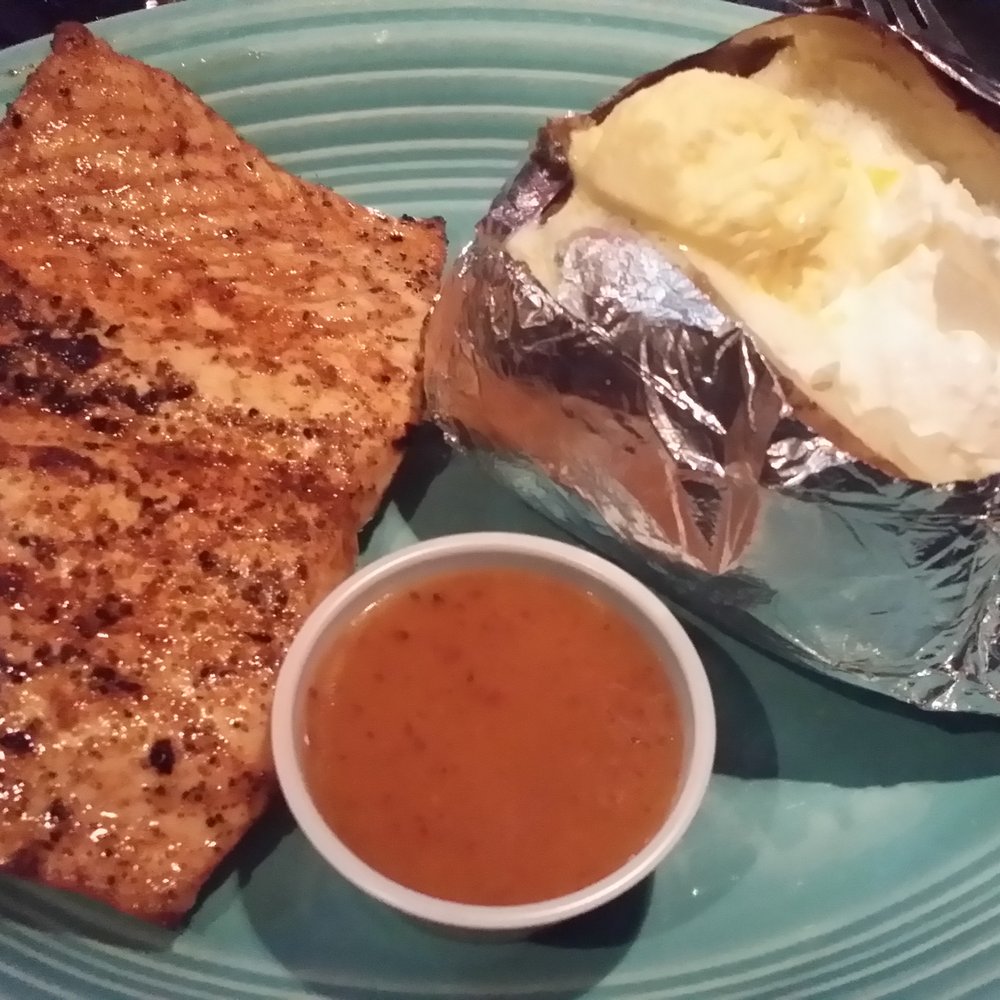 Bellazars - Salmon with baked potato - American Near Me - Boyle, Mississippi Bellazars - Salmon with baked potato - American Near Me - Boyle, Mississippi