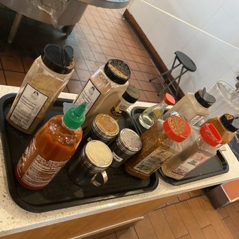 Gobi Mongolian Grill - additional spices you can add after your food is cooked. - Mongolian Near Me - Pleasanton, California Gobi Mongolian Grill - additional spices you can add after your food is cooked. - Mongolian Near Me - Pleasanton, California