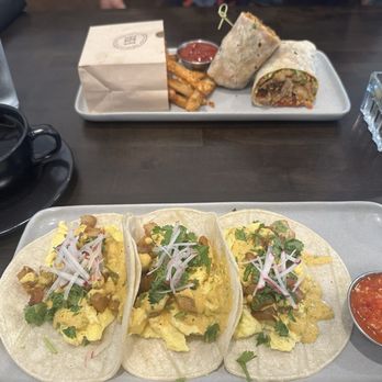 Harrington House - Breakfast Tacos Brunch Wrap - Beer, Wine & Spirits Near Me - Bakersfield, California