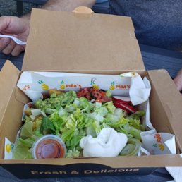 Vegetarian nacho fries