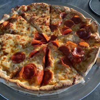 Lillian's Pizza - 14" Half Cheese / Half Pepperoni Thin crust - Pizza Near Me - Pensacola, Florida Lillian's Pizza - 14" Half Cheese / Half Pepperoni Thin crust - Pizza Near Me - Pensacola, Florida