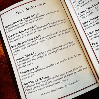 Drift Inn - Clearly marked menu makes it easy for me to - New American Near Me - Yachats, Oregon