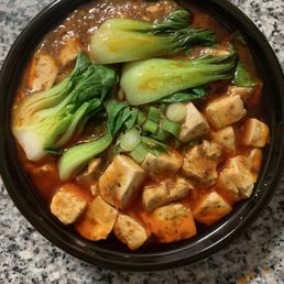 Mapo tofu + veg Mapo tofu + veg