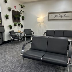 The new reception room....there is no waiting!