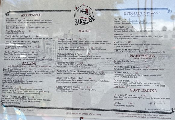 Menu photo 7 Pier 24 Avalon, CA