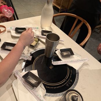 Ultra Sushi - The table set up - Sushi Bars Near Me - San Mateo, California Ultra Sushi - The table set up - Sushi Bars Near Me - San Mateo, California