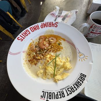 Breakfast Republic - Shrimp and grits - Breakfast & Brunch Near Me - Long Beach, California Breakfast Republic - Shrimp and grits - Breakfast & Brunch Near Me - Long Beach, California