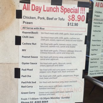 Satang Thai - Promo for whole day lunch... - Thai Near Me - Haymarket, NSW Satang Thai - Promo for whole day lunch... - Thai Near Me - Haymarket, NSW