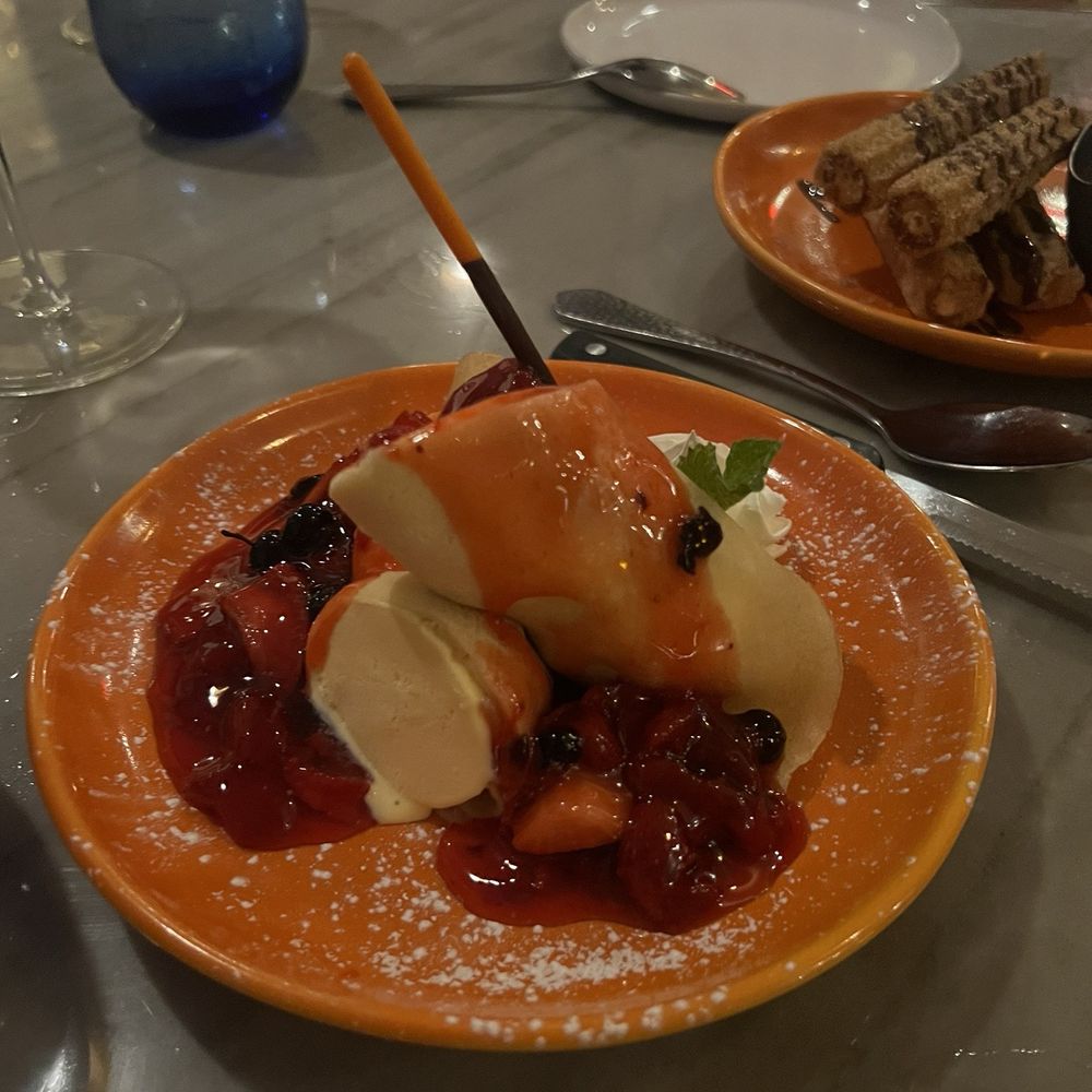 Coa - Ice cream stuffed crepe with berry compote - Tapas/Small Plates Near Me - Oak Brook, Illinois