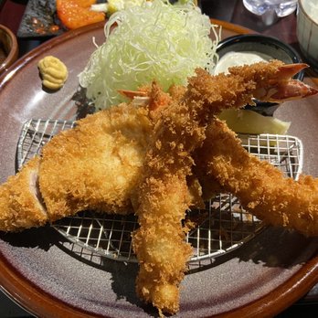 Koromo - Pork loin tonkatsu and ebi fry combo - Japanese Near Me - Aiea, Hawaii