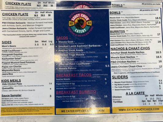 Menu photo 5 Saucy Chick Indi-Mex Eatery Pasadena, CA Menu photo 5 Saucy Chick Indi-Mex Eatery Pasadena, CA