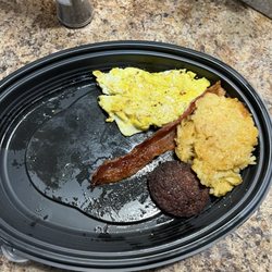 Cracker Barrel Old Country Store - Sad Grandma's Sampler . The pancakes did come with the order. No ham though? $14.95