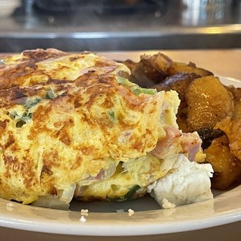 Jimmy's Eastside Diner - Western Omelette w/Feta & Home Fries - Diners Near Me - Miami, Florida Jimmy's Eastside Diner - Western Omelette w/Feta & Home Fries - Diners Near Me - Miami, Florida