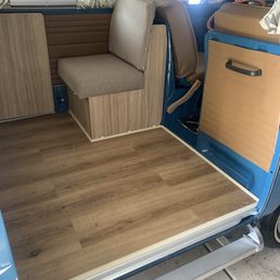 Interior furniture in a vw bus Interior furniture in a vw bus