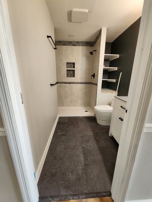 Full Bathroom Remodel - Full Bathroom Remodel. Tile, Vanity, Drywall, Toilet, Vanity. Full Bathroom Remodel - Full Bathroom Remodel. Tile, Vanity, Drywall, Toilet, Vanity.
