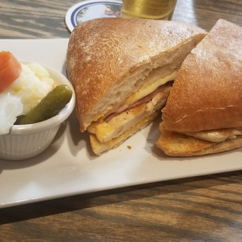 Max Bratwurst und Bier - Chicken cordon blue sandwich - German Near Me - Astoria, New York Max Bratwurst und Bier - Chicken cordon blue sandwich - German Near Me - Astoria, New York