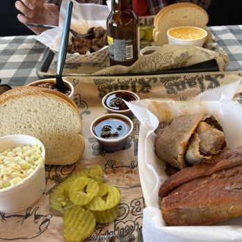 Slap's BBQ - Brisket  3 Bones Ribs Baked Beans Coleslaw - Barbeque Near Me - Kansas City, Kansas