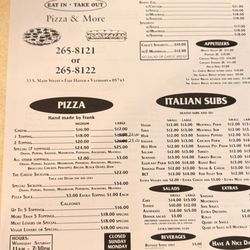 Fair Haven Pizza House & Subs - Menu