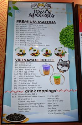 Menu photo 3 TOMO Tea House Davis, CA Menu photo 3 TOMO Tea House Davis, CA