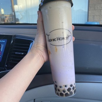 Tea Be Honest - MoVal - Taro hokkaido milk tea with boba (its a smoothie) - Coffee & Tea Near Me - Moreno Valley, California Tea Be Honest - MoVal - Taro hokkaido milk tea with boba (its a smoothie) - Coffee & Tea Near Me - Moreno Valley, California