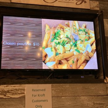 The Kroft - Tv showing their food - Sandwiches Near Me - Anaheim, California
