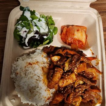 Moojigae Korean Grill - Spicy Pork Plate - Korean Near Me - Waipahu, Hawaii