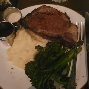Orange Hill Restaurant & Events - Prime rib, had quite a bit of fat - Steakhouses Near Me - Orange, California