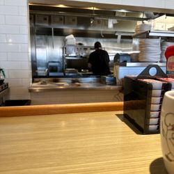 Jimmy's Egg - View from counter inter kitchen.