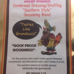 The Spice Connection - Seasoning packet label