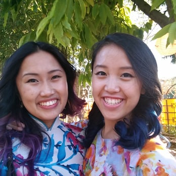 Simple Hair - I dyed mine blue. It doesn't show well on pictures. But it's awesome in person. My sister with her purple hair. - Hair Salons Near Me - Milpitas, California